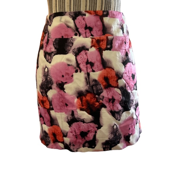 J. Crew Women’s Watercolor Potpourri Mini Skirt, Size 10 - Picture 5 of 6